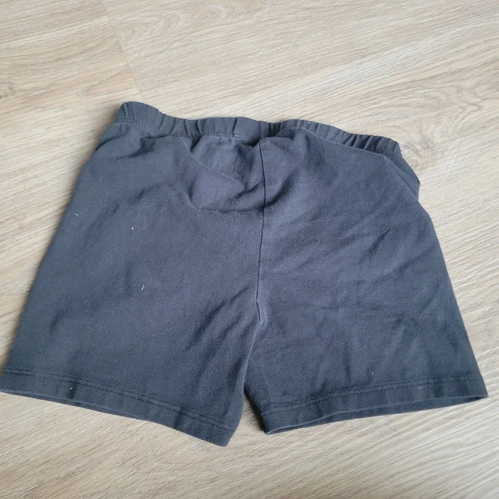 Jumping Beans Girls Bike Shorts Size 8 Black Cotton Stretch Athletic Casual